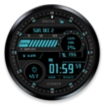 digital striker watch face android application logo